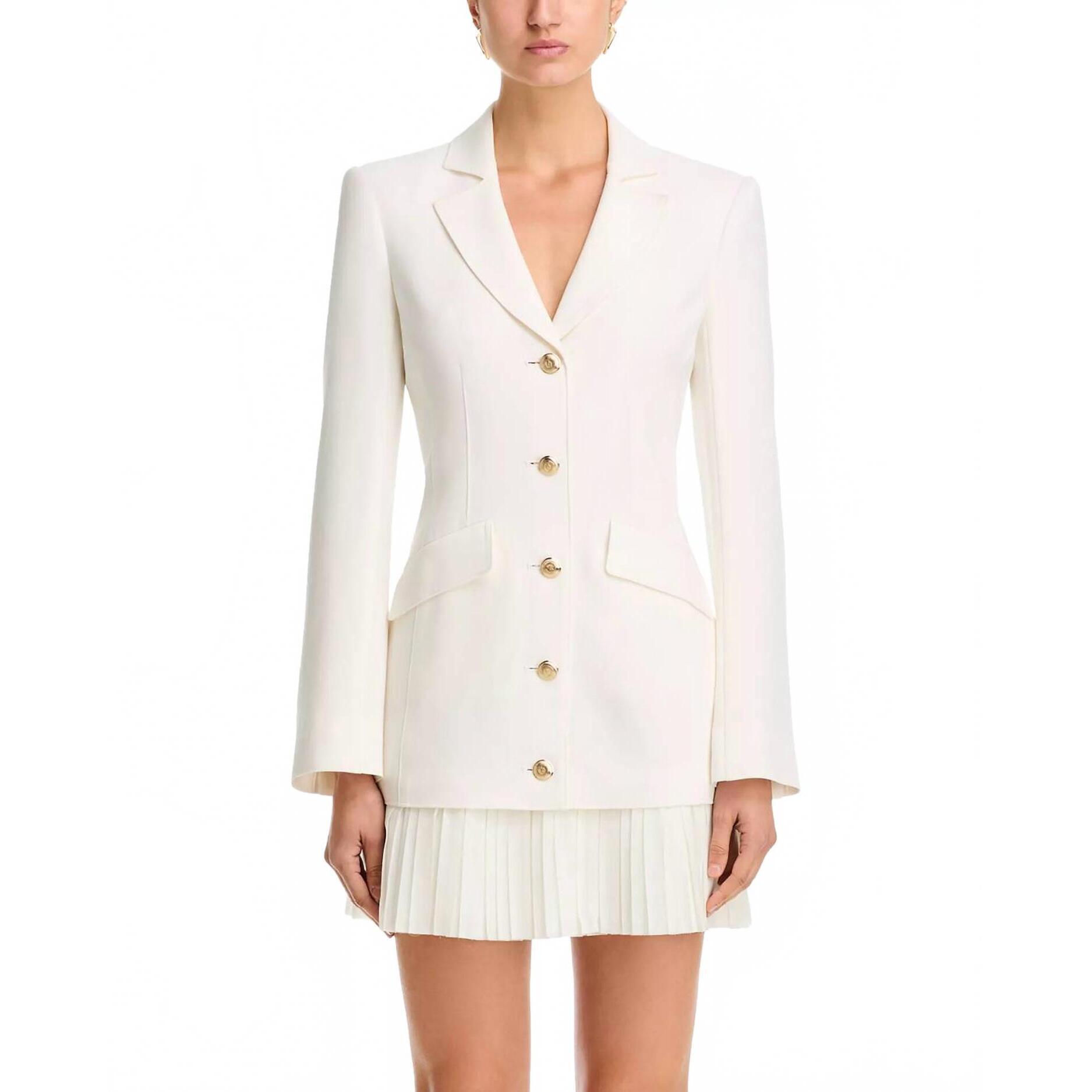 New Cinq A Sept Long Sleeve Regan Dress In White